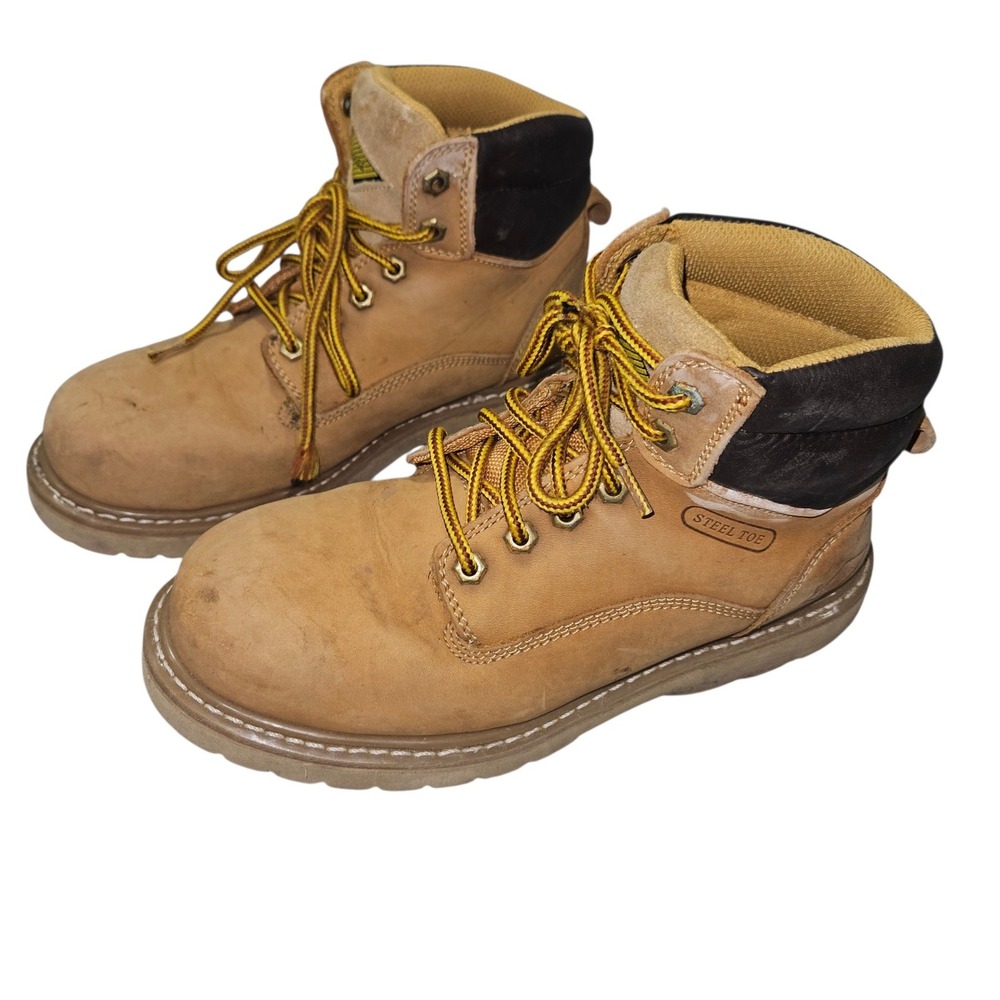 Steel Edge 2019 SC2910B Steel Toe Work Boots Wheat Tan Men Sz 7
